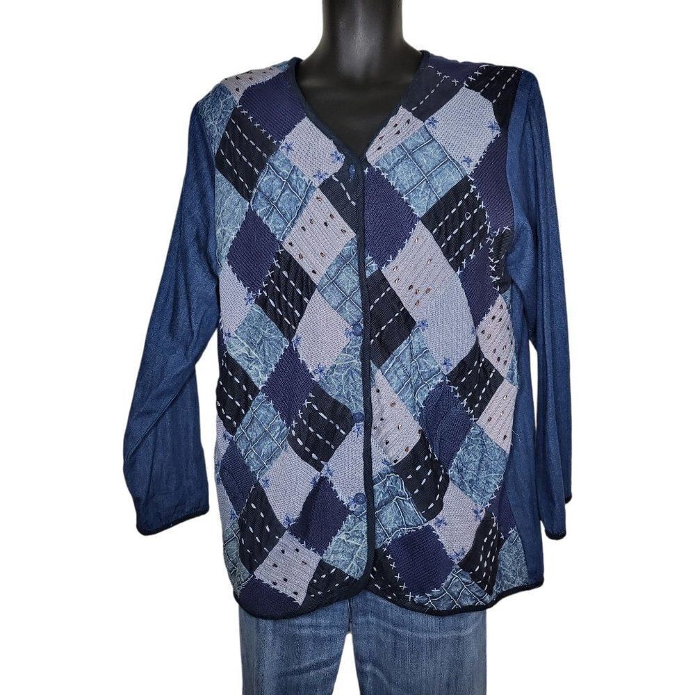 Country Wear Clothing Company Vintage‎ Sz 14 Quilted Shirt Women